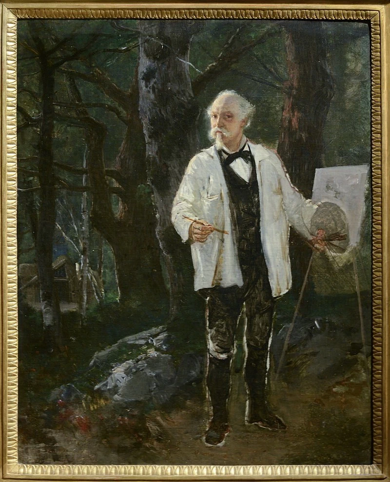 Autoritratto nella foresta di Fontainebleau - Galleria dell'Accademia, Napoli